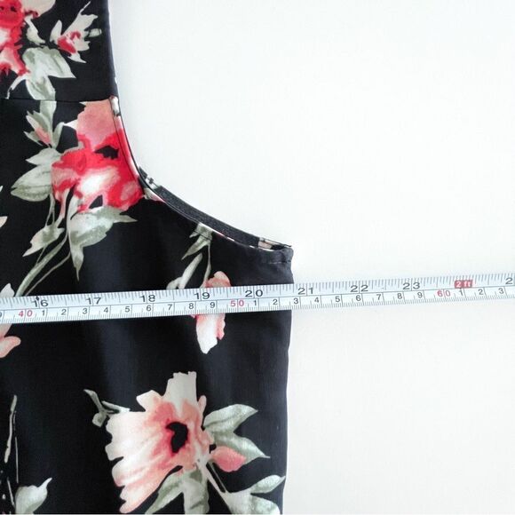 Catherine Malandrino Floral Drawstring Tie Dress Sleeveless Button Up Women's XL - Picture 4 of 7